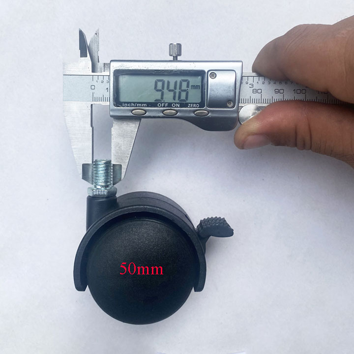 BÁNH XE NHỰA TY REN M6, M8, M10