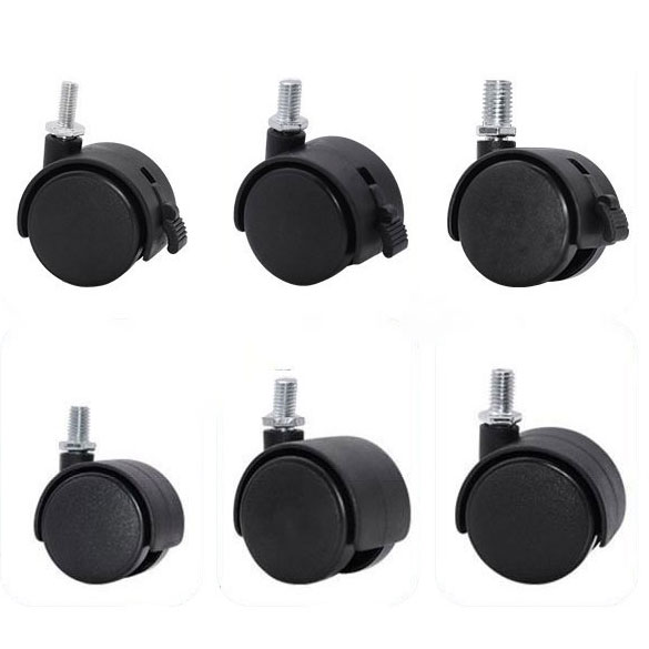 BÁNH XE NHỰA TY REN M6, M8, M10