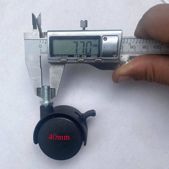 BÁNH XE NHỰA TY REN M6, M8, M10