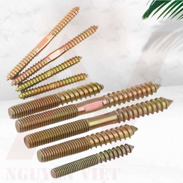 VÍT GỖ 2 ĐẦU REN THƯA