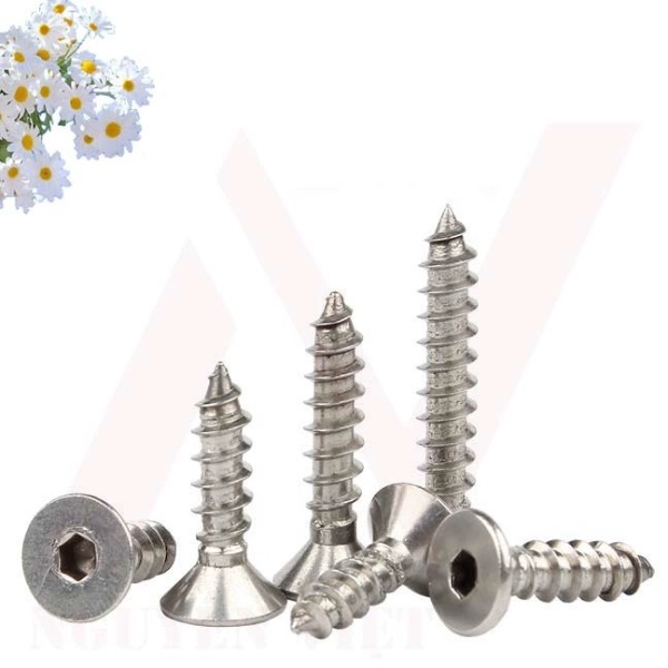 VÍT GỖ ĐẦU LỤC GIÁC CHÌM ĐẦU BẰNG