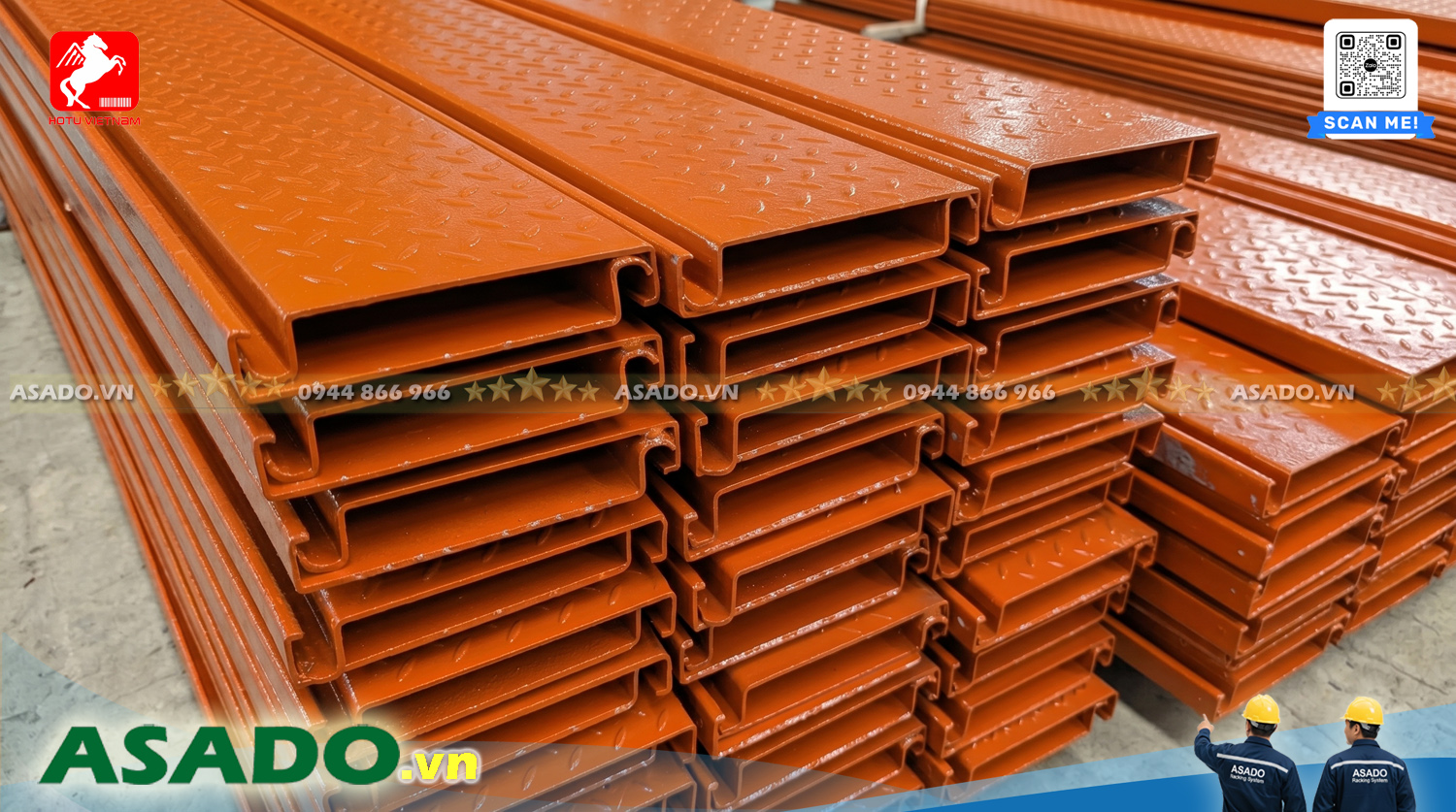 Sàn nhám chống trượt cho Kệ sàn Mezzanine | Hotu Việt Nam