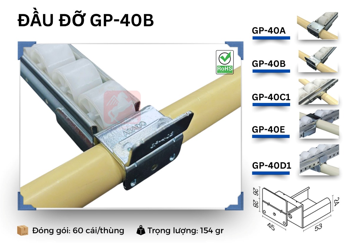 Đầu đỡ thanh truyền ASADO GP-40B