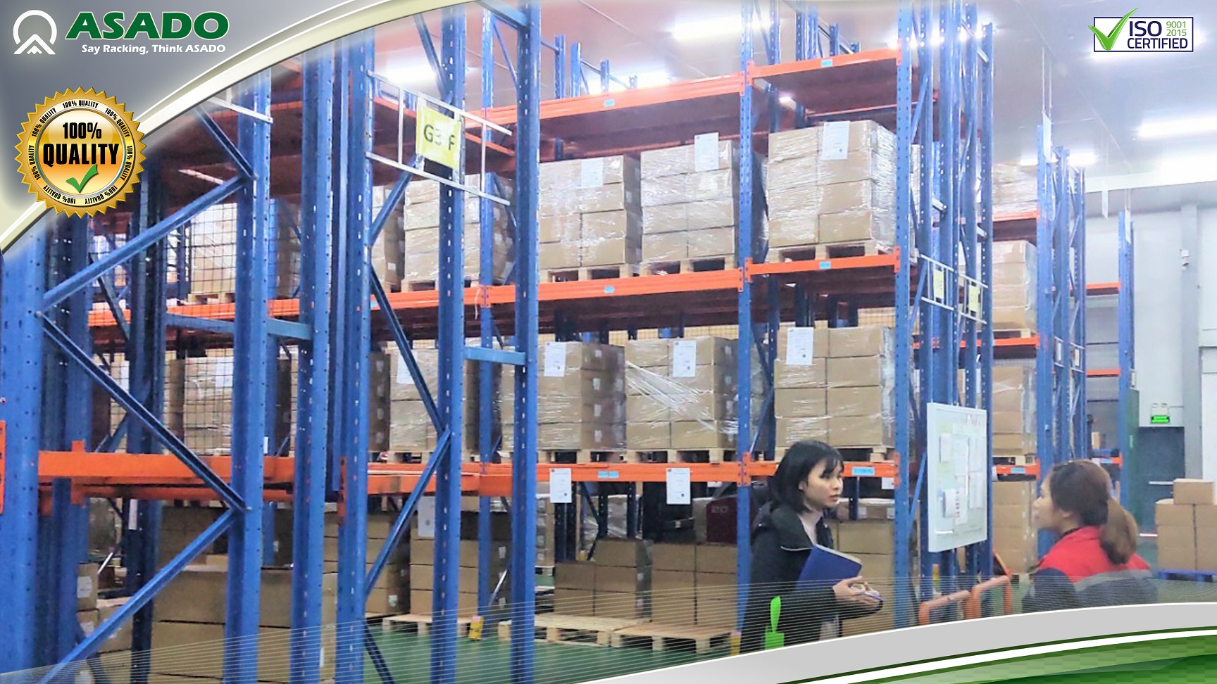 Kệ để hàng Selective 3 tầng – Tải trọng 2.5 tấn/tầng | Kệ chứa hàng