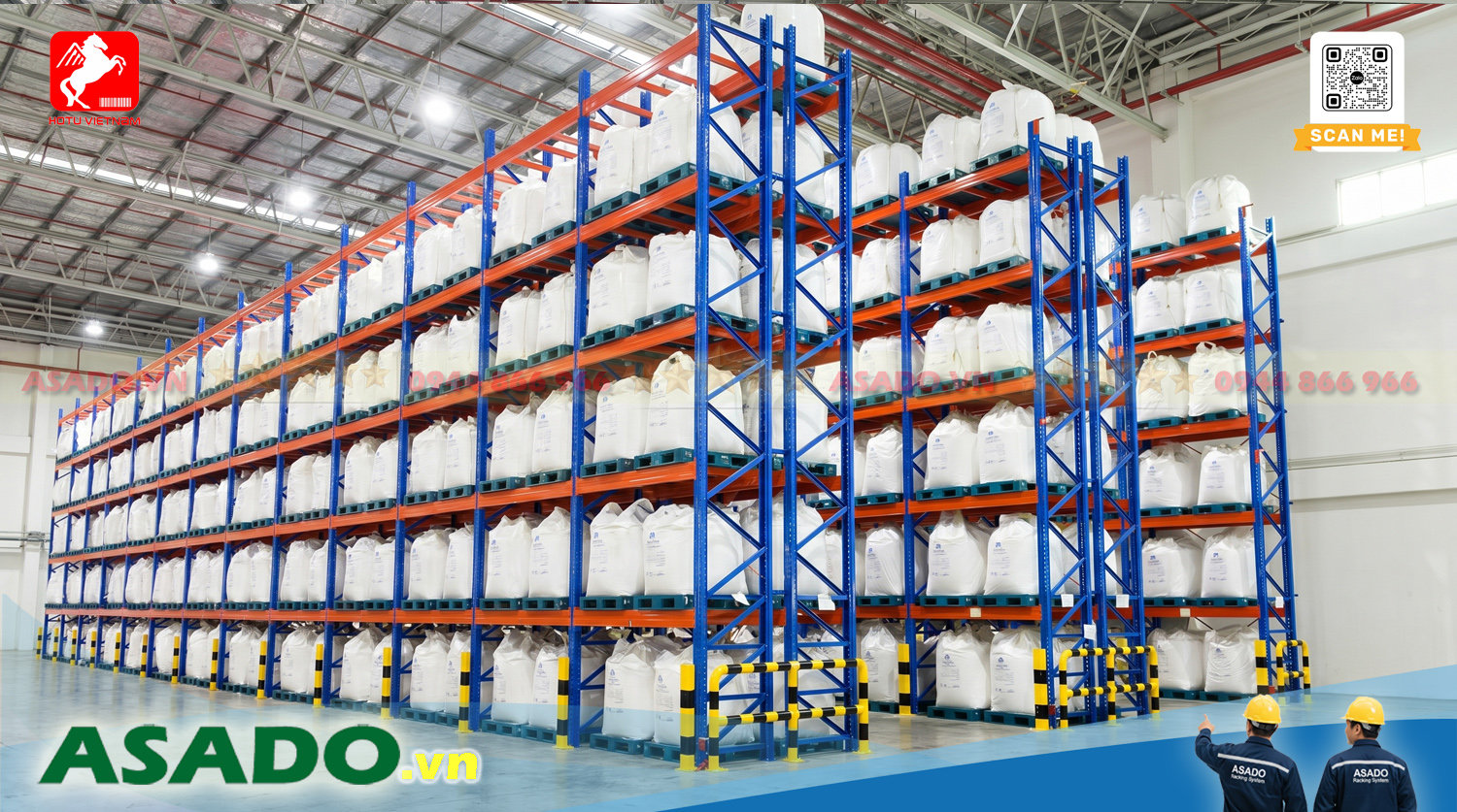Kệ kho chứa Nguyên vật liệu - Bảo hành chính hãng | Hotu Việt Nam