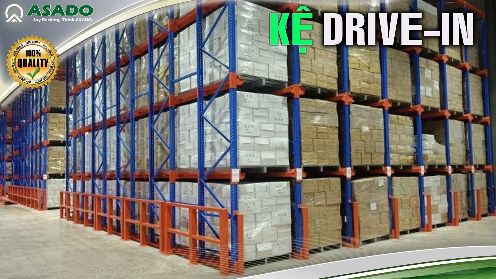 Giá kệ để hàng loại Drive-in