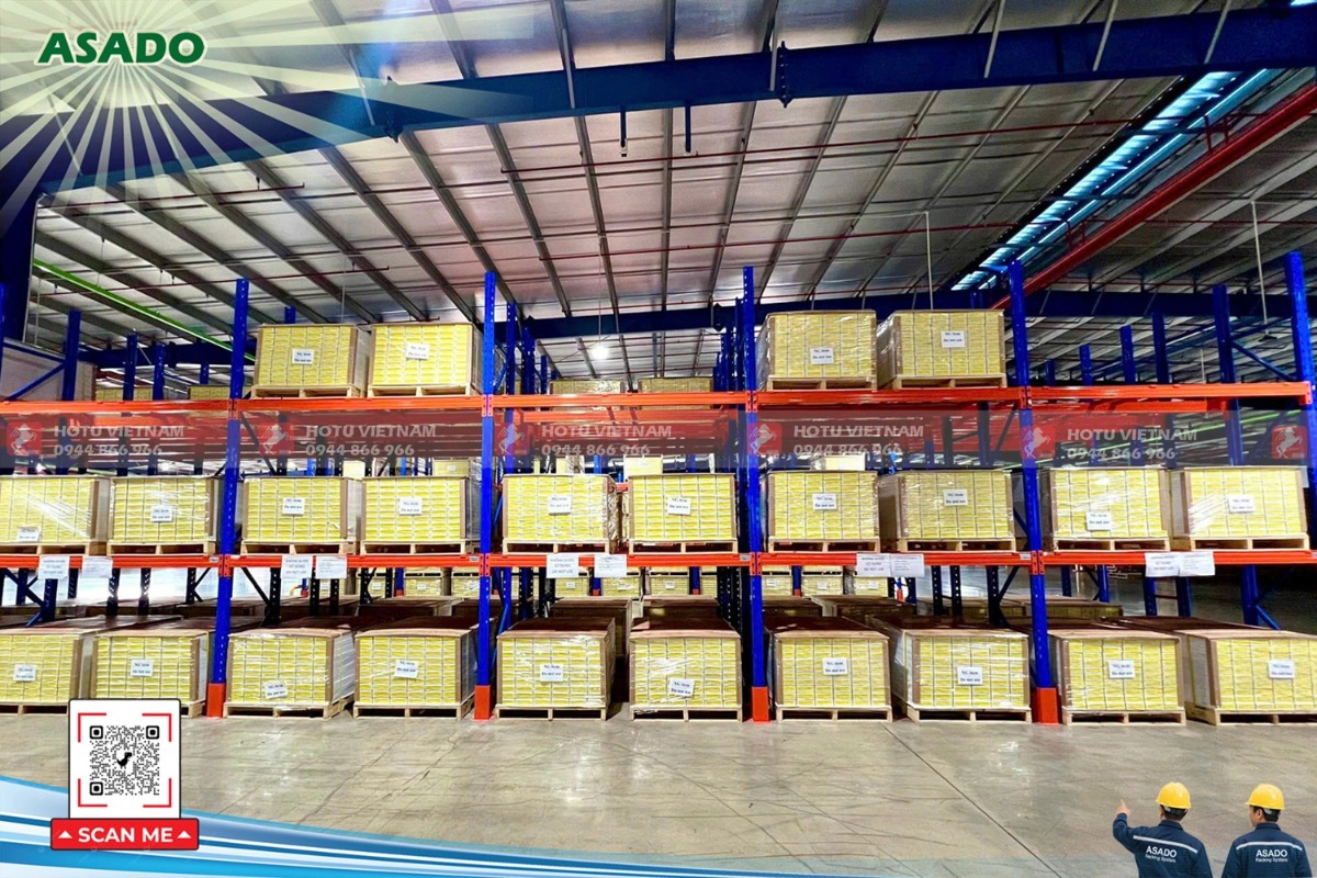 Kệ Double Deep - Tải trọng 2000kg/tầng - Bảo hành 5 Năm