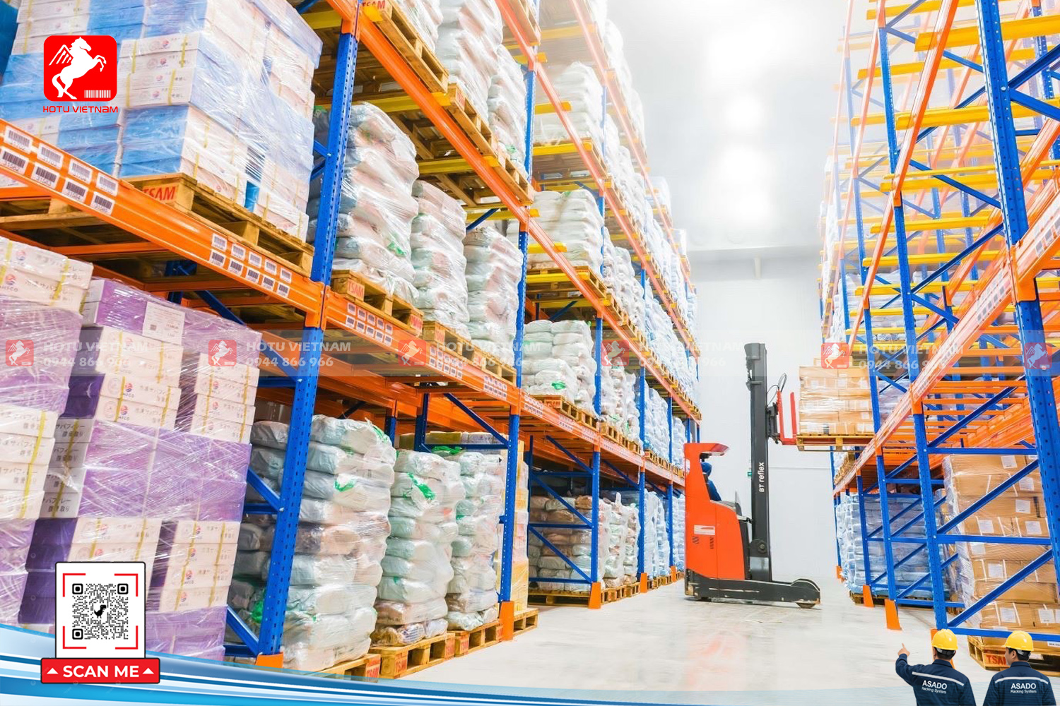 Kệ kho hàng đạt Tiêu chuẩn CGMP - Bảo hành 5 Năm | Hotu Việt Nam