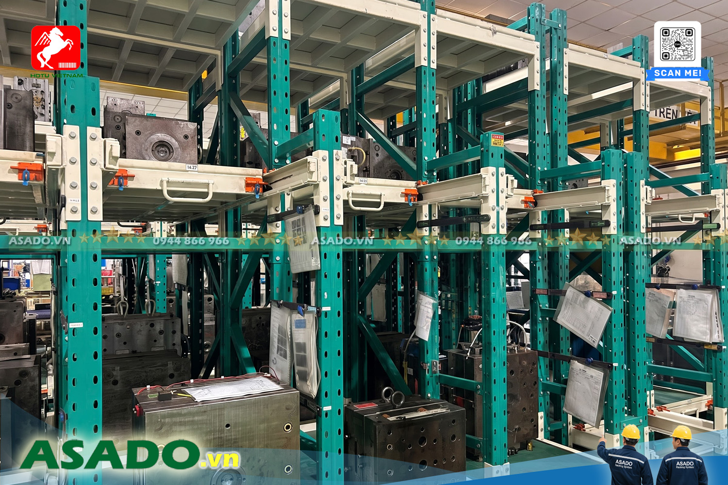 Kệ khuôn - Mold Storage Racking | Lưu trữ khuôn tải trọng nặng an toàn tối ưu không gian