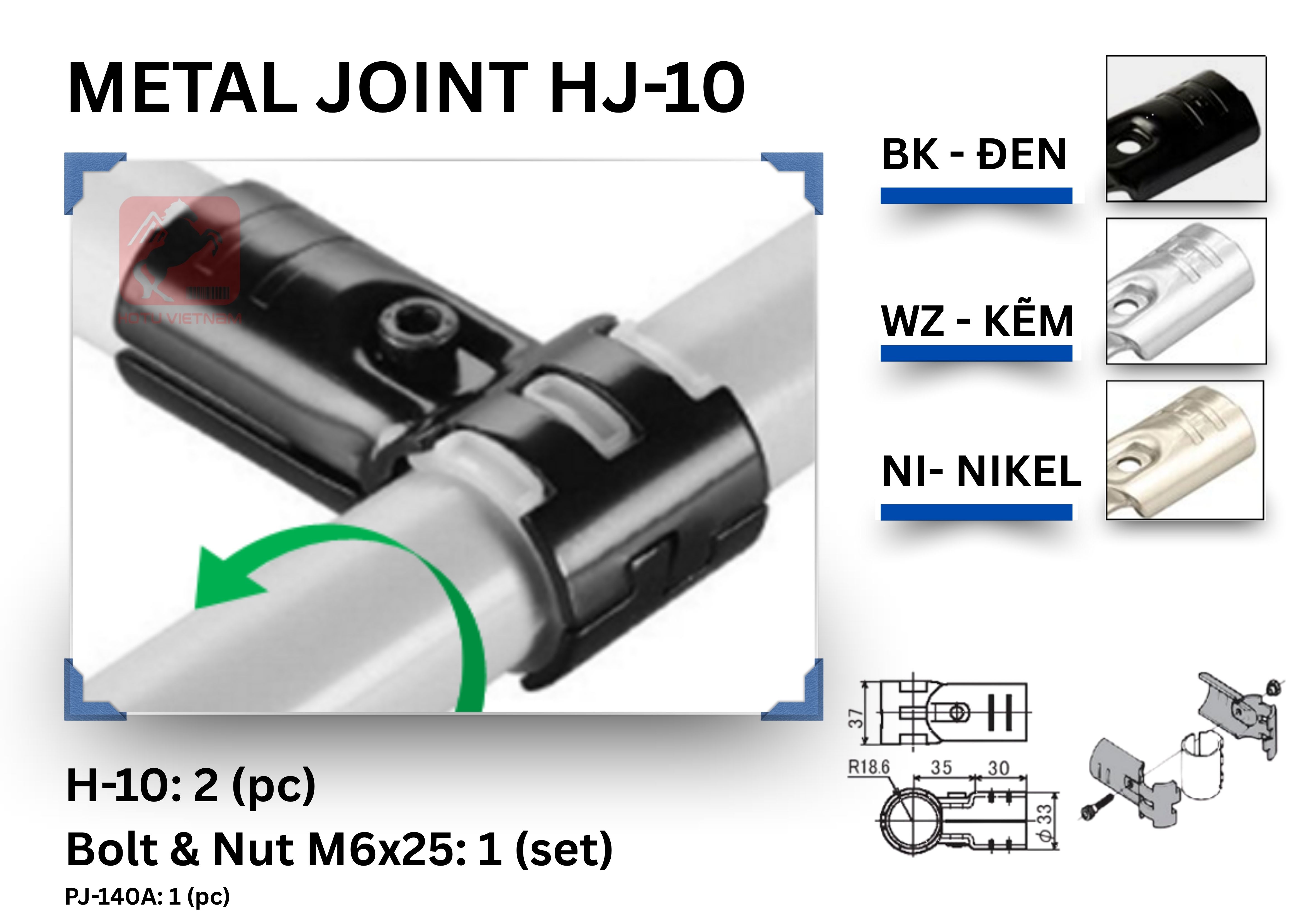 Khớp nối HJ-10 ASADO