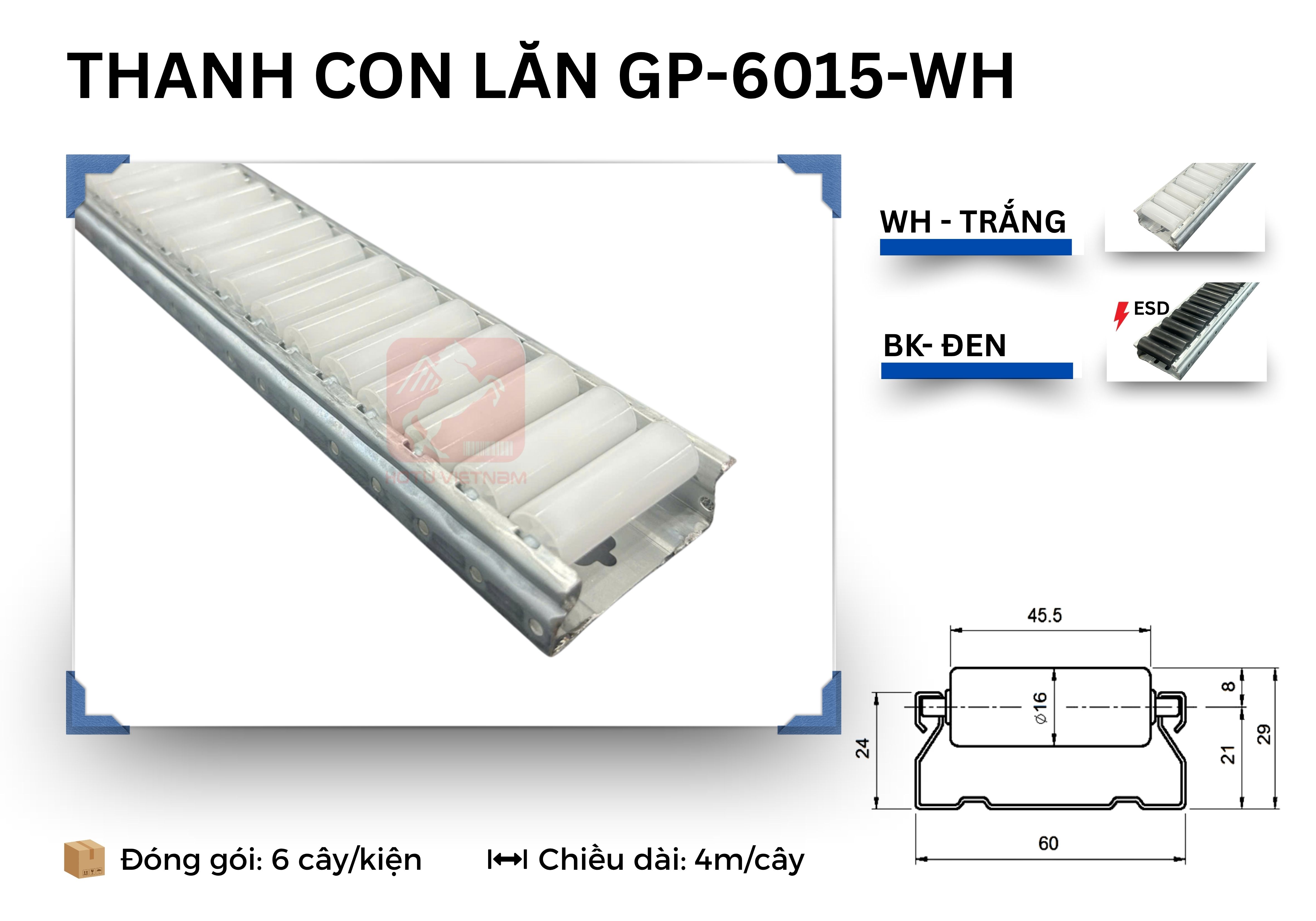 Thanh con lăn GP-60 Series - ASADO