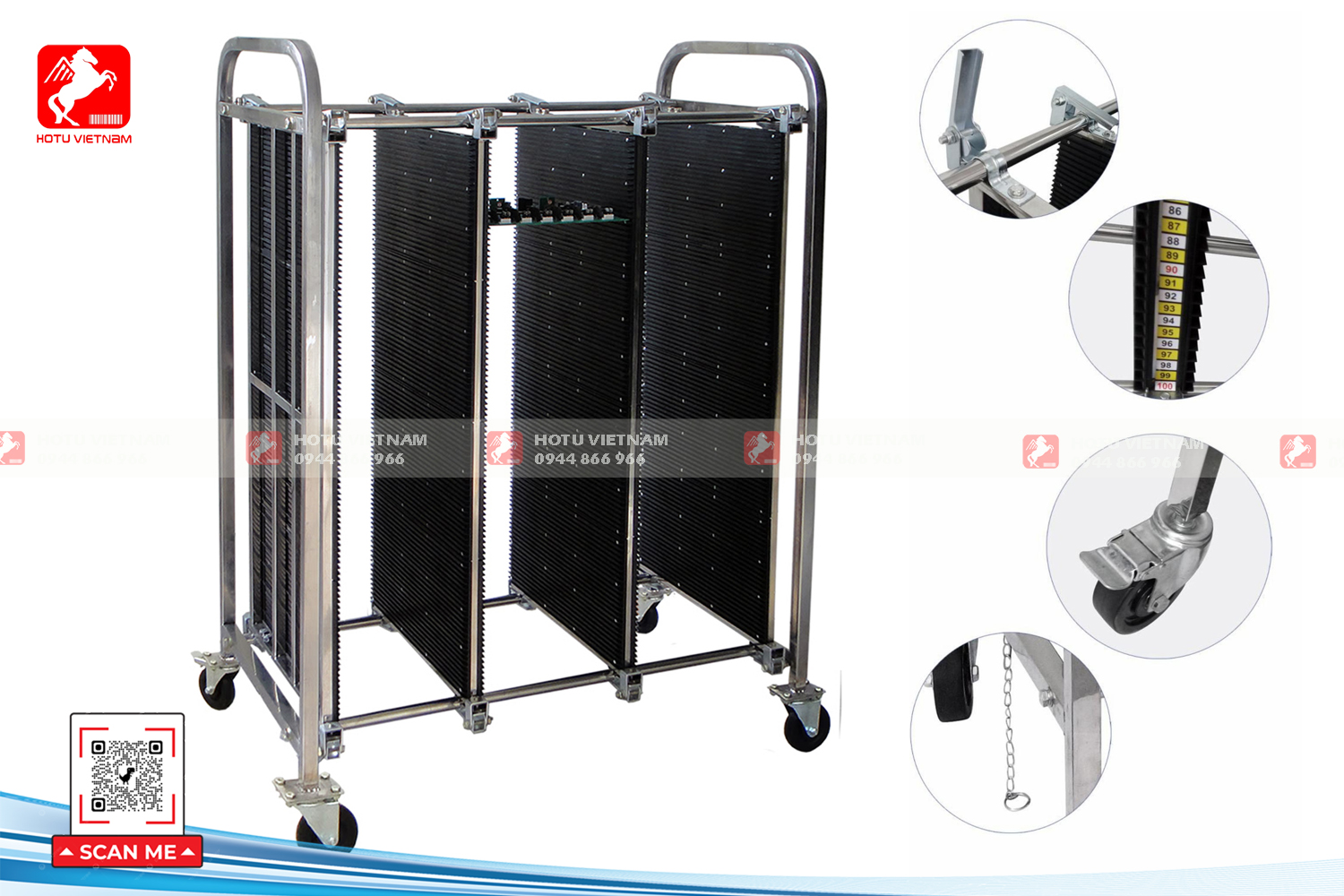 Xe chứa PCB - PCB Trolley/Cart PCBT-164