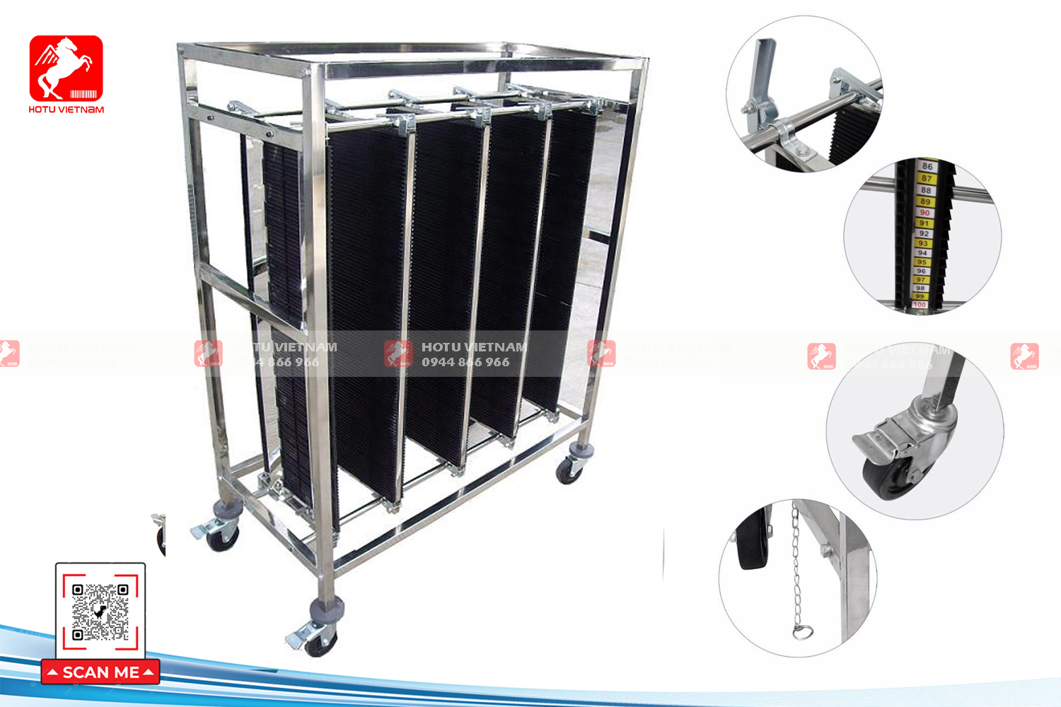Xe chứa PCB - PCB Trolley/Cart PCBT-162