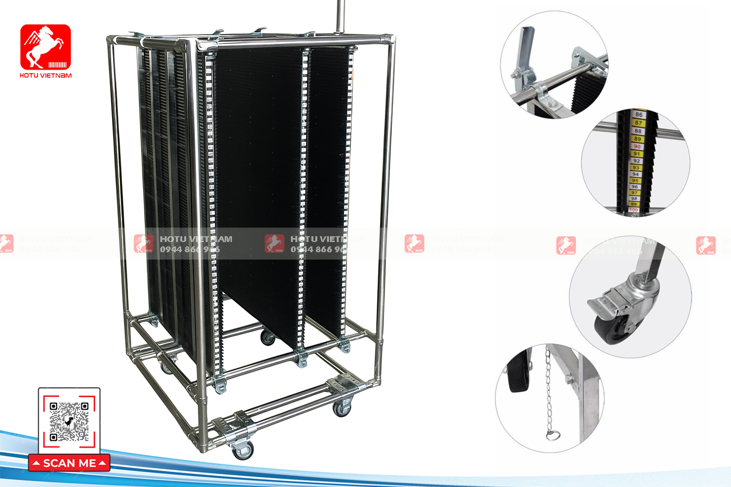 Xe chứa PCB - PCB Trolley/Cart PCBT-163