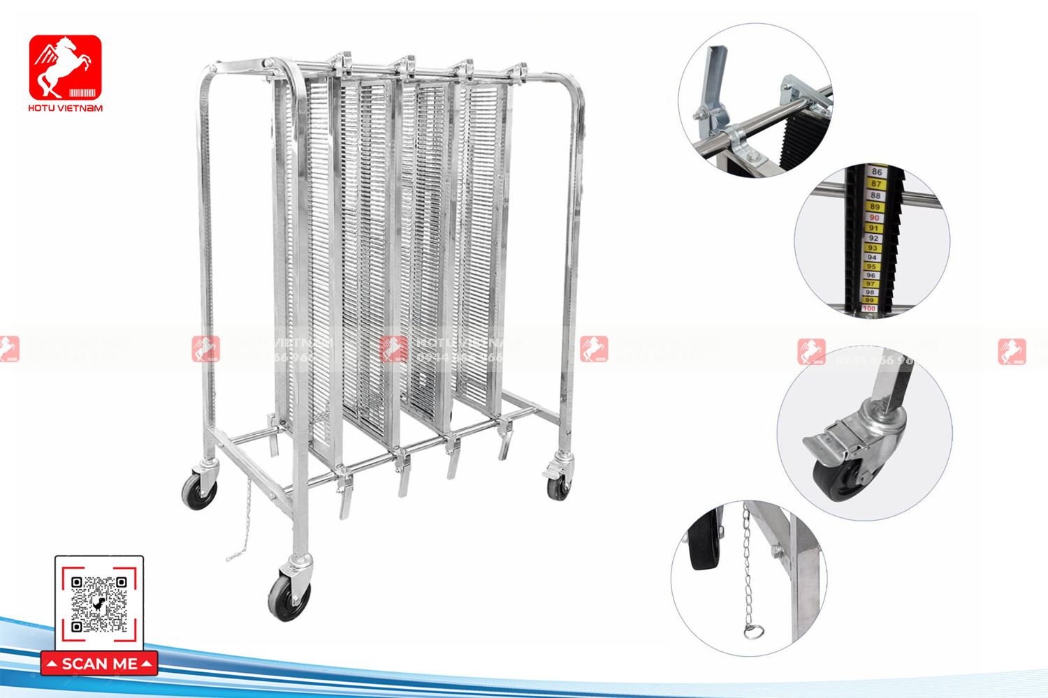 Xe chứa PCB - PCB Trolley/Cart PCBT-160