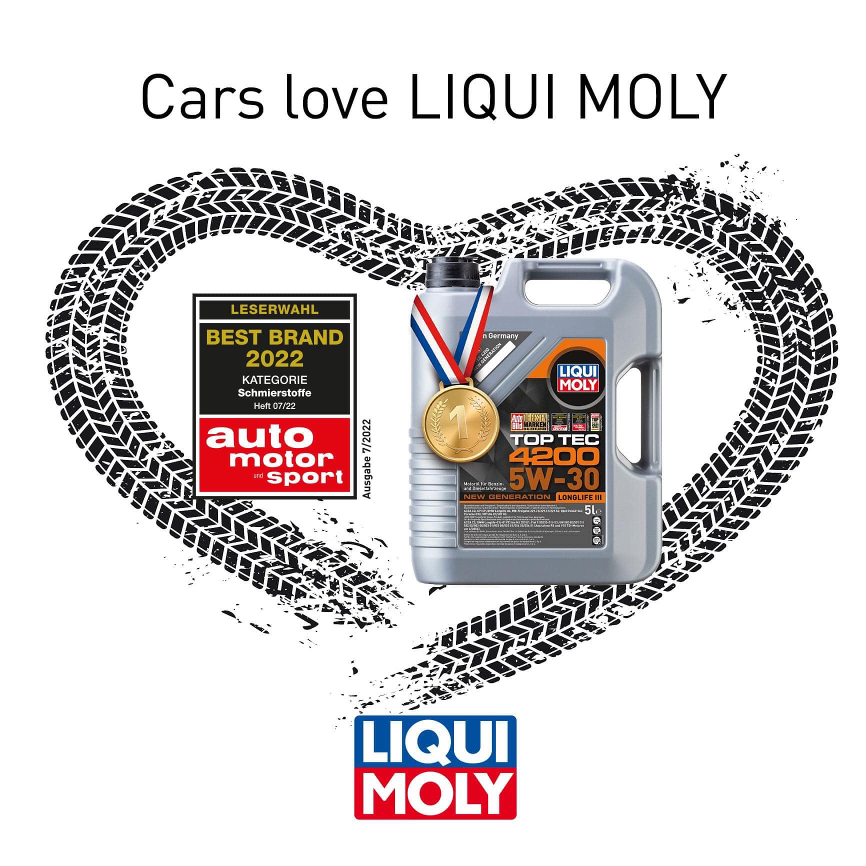 Một lần nữa Liqui Moly được bình chọn là nhãn hiệu dầu nhờn tốt nhất tại Đức!