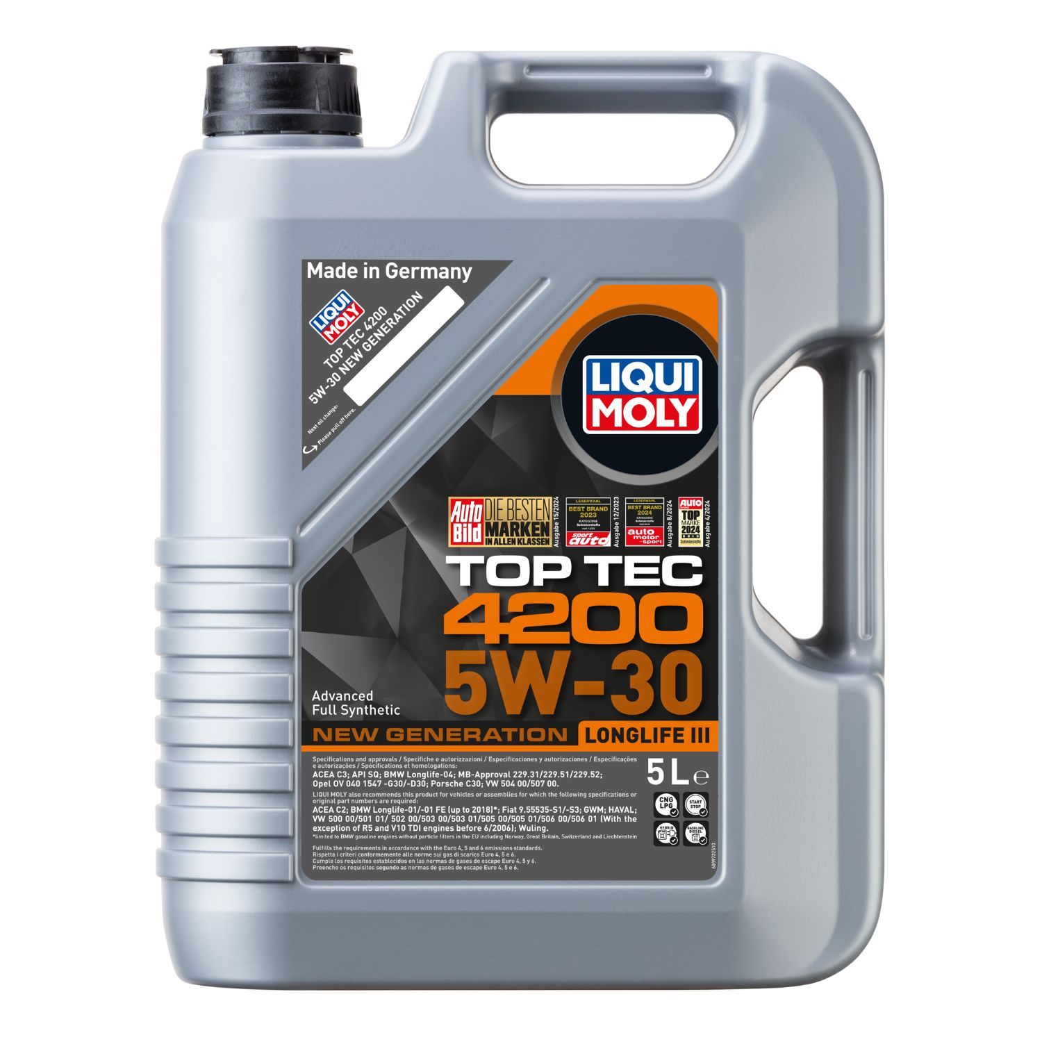 DẦU NHỚT ĐỘNG CƠ Ô TÔ LIQUI MOLY (TOP TEC 4200 5W-30) 5L - 8973