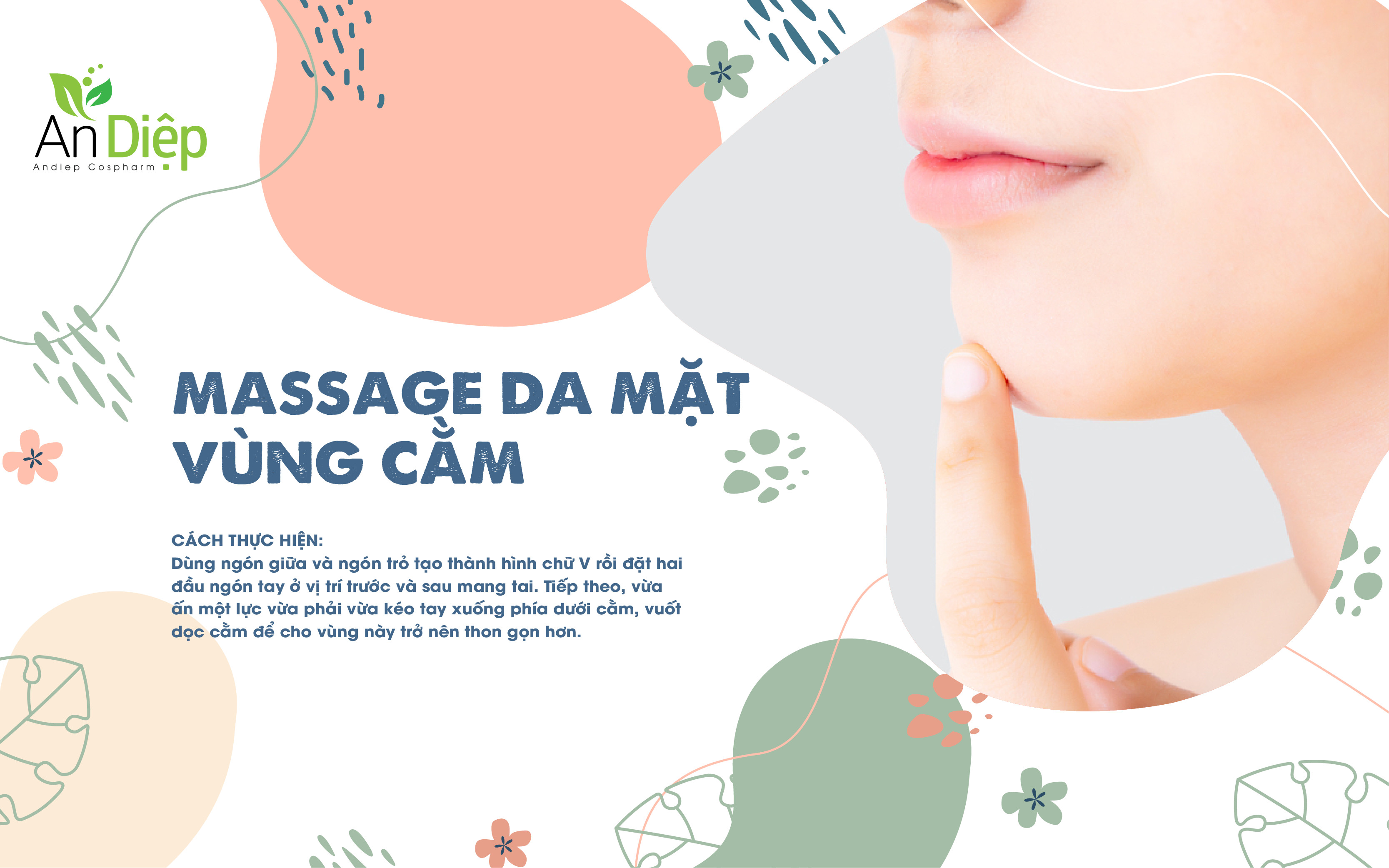 Massage da mặt vùng cằm