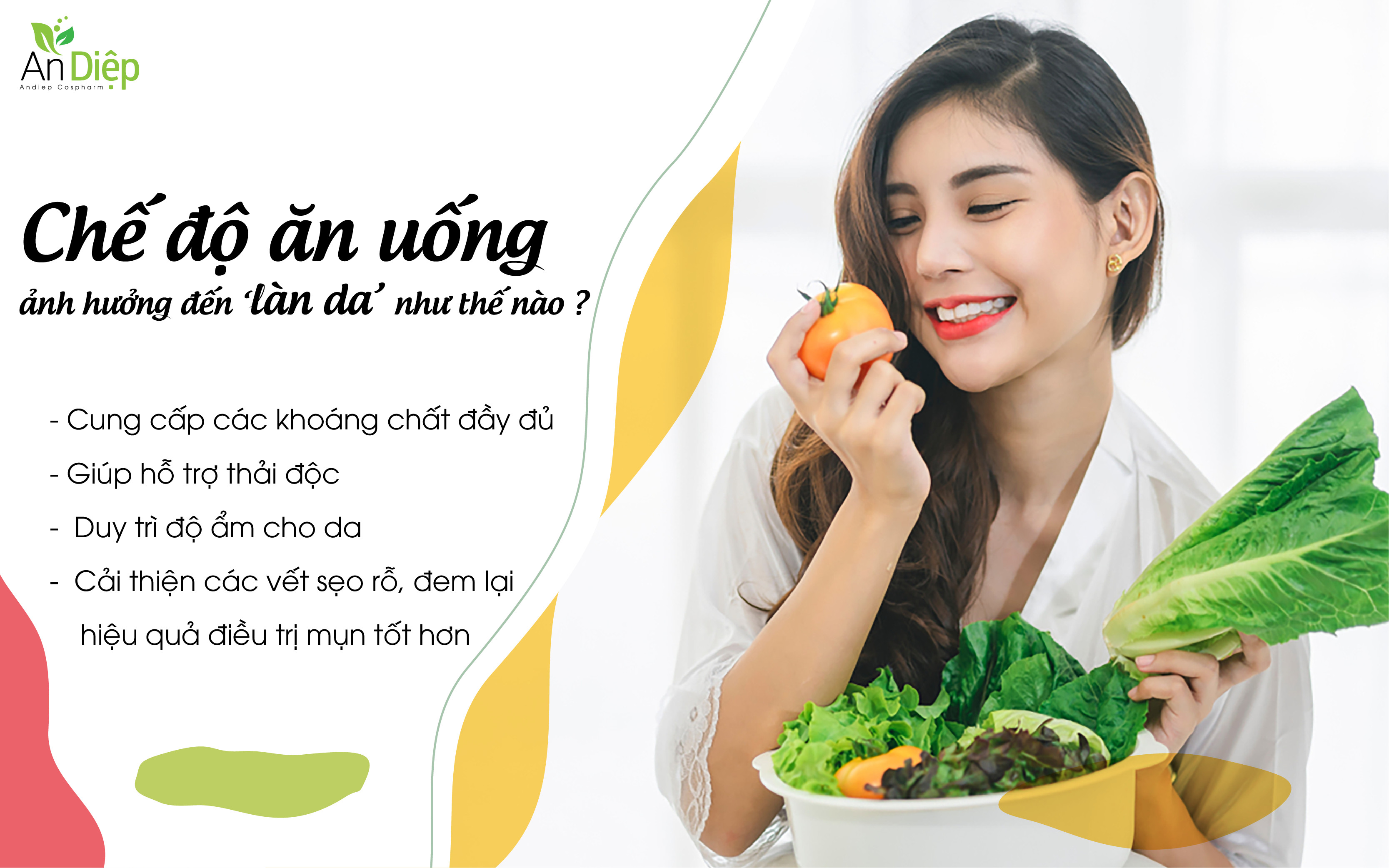 Chế độ ăn uống ảnh hưởng đến làn da như thế nào?