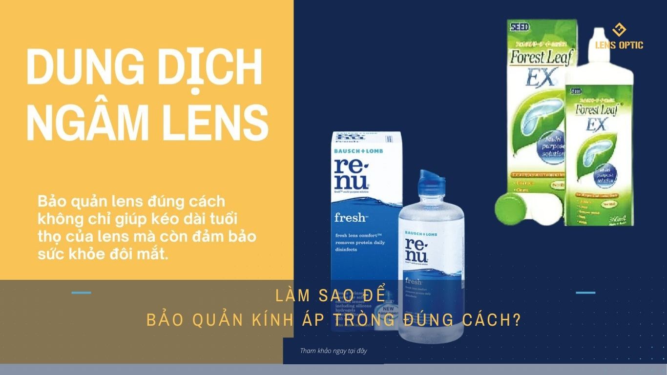 LÀM SAO ĐỂ BẢO QUẢN KÍNH ÁP TRÒNG ĐÚNG CÁCH?