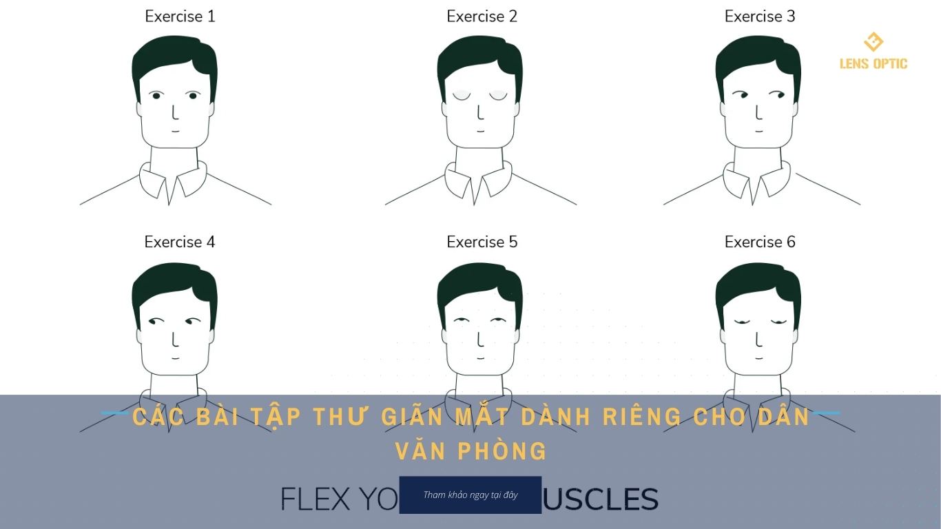 Các bài tập thư giãn mắt dành riêng cho dân văn phòng