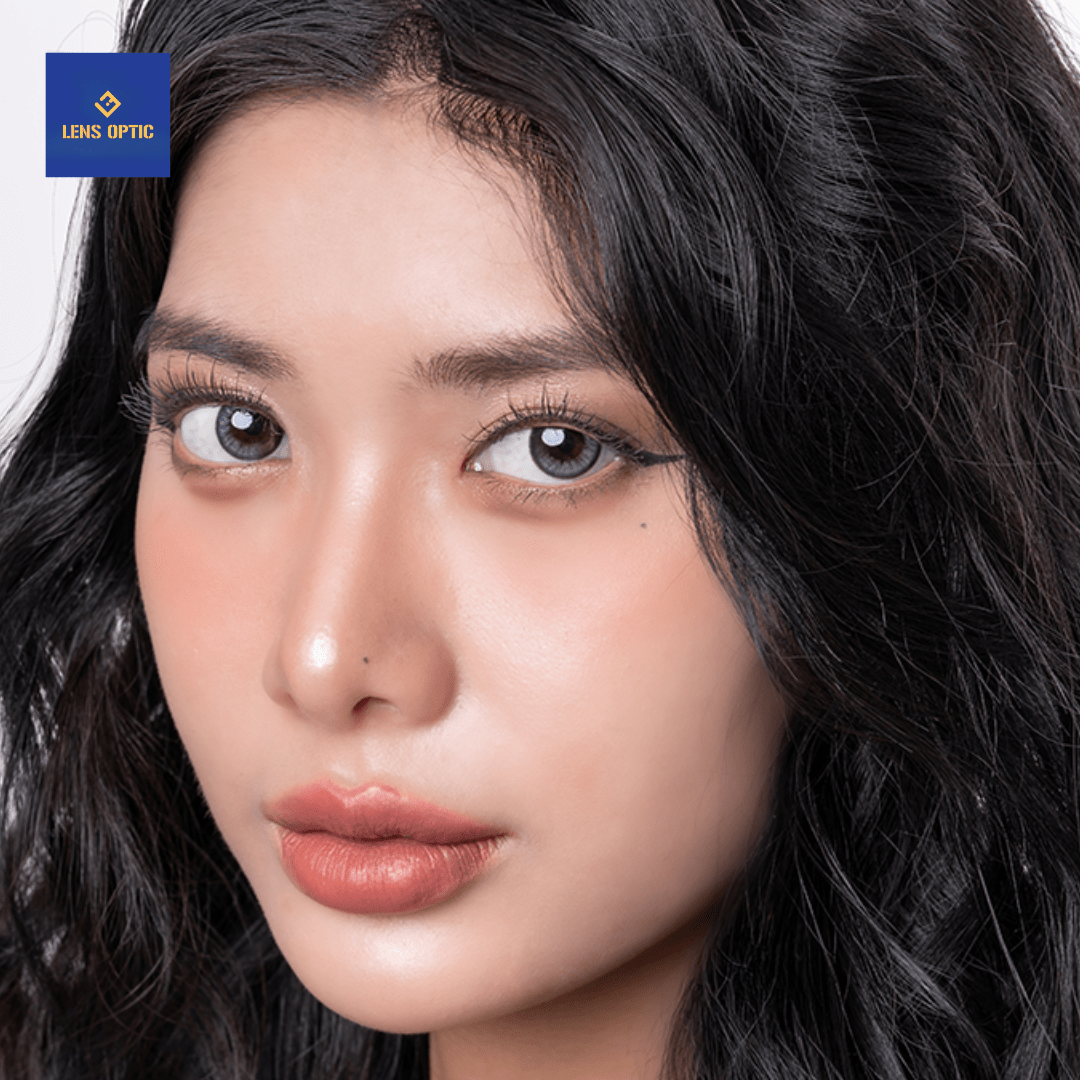 Kính áp tròng Lensgraphy 1 ngày màu Shyring Gray - Lens Optic