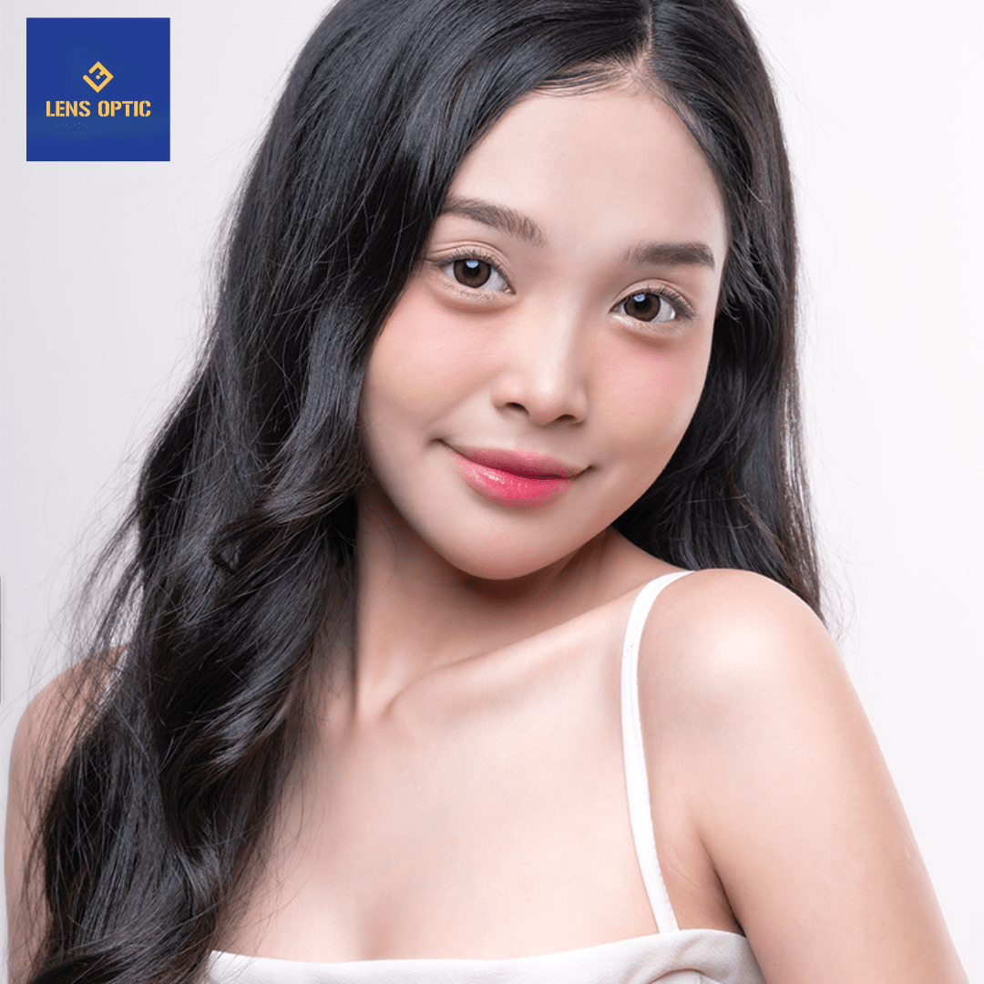 Kính áp tròng Lensgraphy 1 ngày màu Sweet Circle Choco - Lens Optic