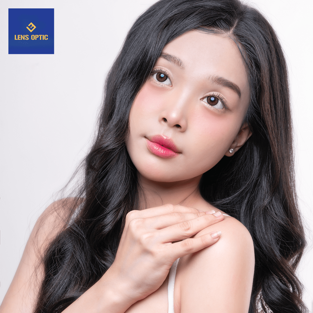 Kính áp tròng Lensgraphy 1 ngày màu Sweet Circle Choco - Lens Optic