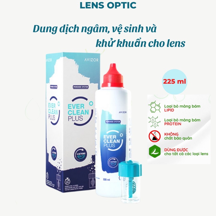 Dung dịch ngâm, vệ sinh và khử khuẩn Avizor Ever Clean Plus cho kính áp tròng