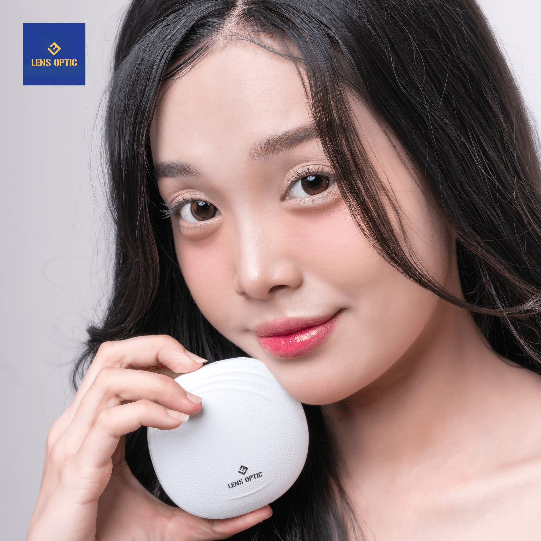 Kính áp tròng Lensgraphy 1 ngày màu Shyring Brown - Lens Optic