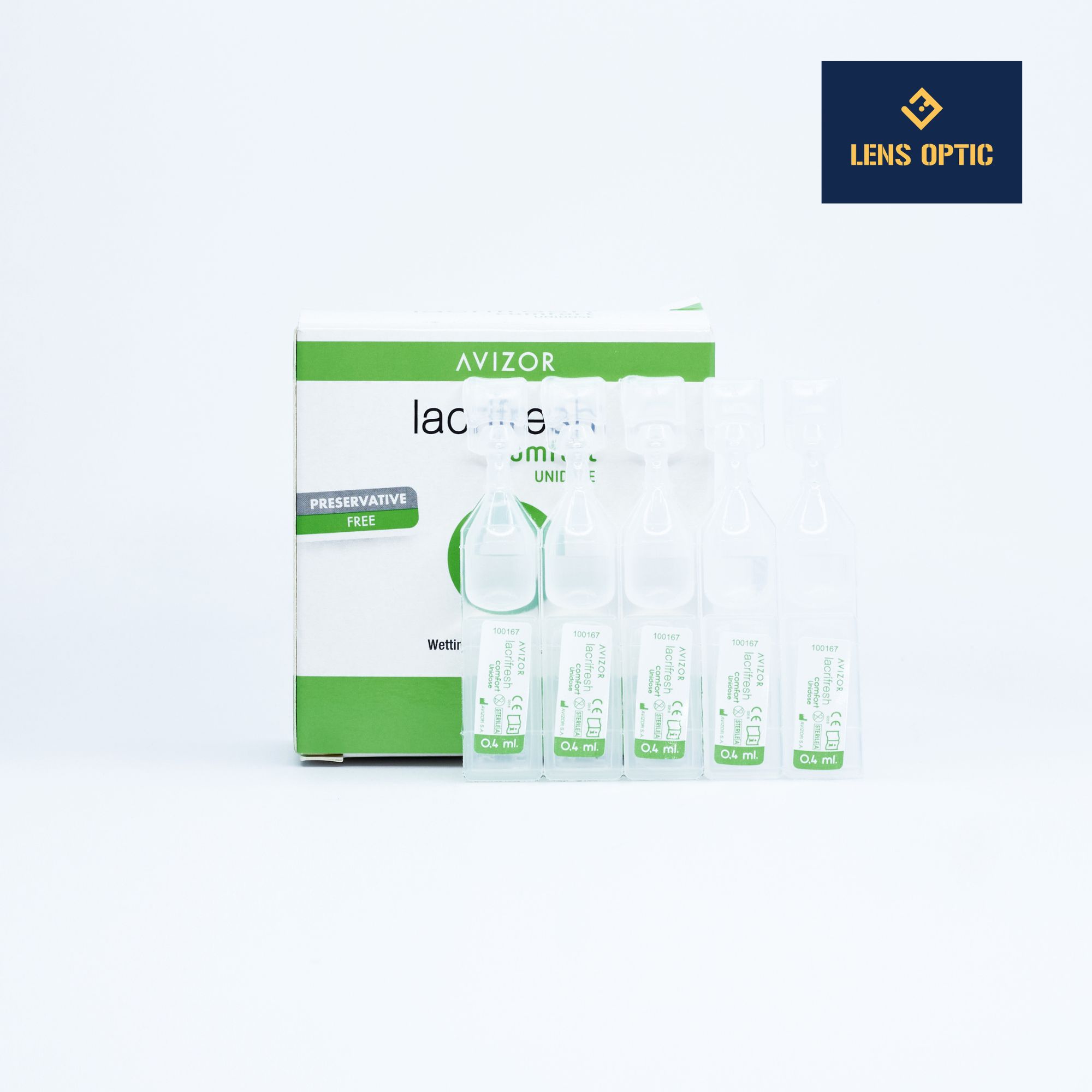 Nước Mắt Nhân Tạo Avizor Dạng Tép 0.4ml - Không Chất Bảo Quản