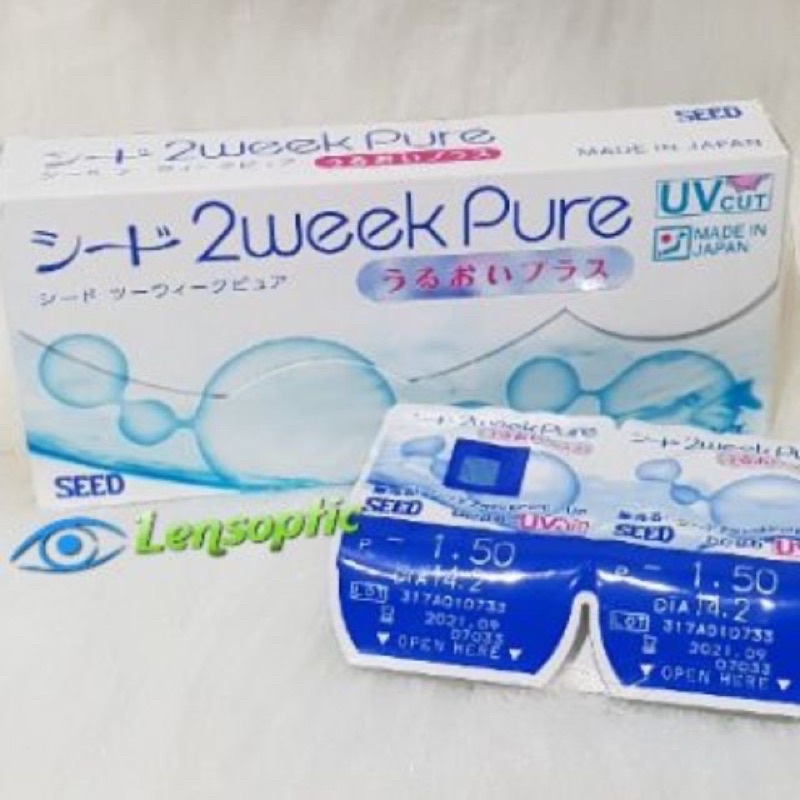 Kính áp tròng viễn thị dùng 2 tuần - 2 Week Pure (+0.50 ~ +10.00) - Lens SEED