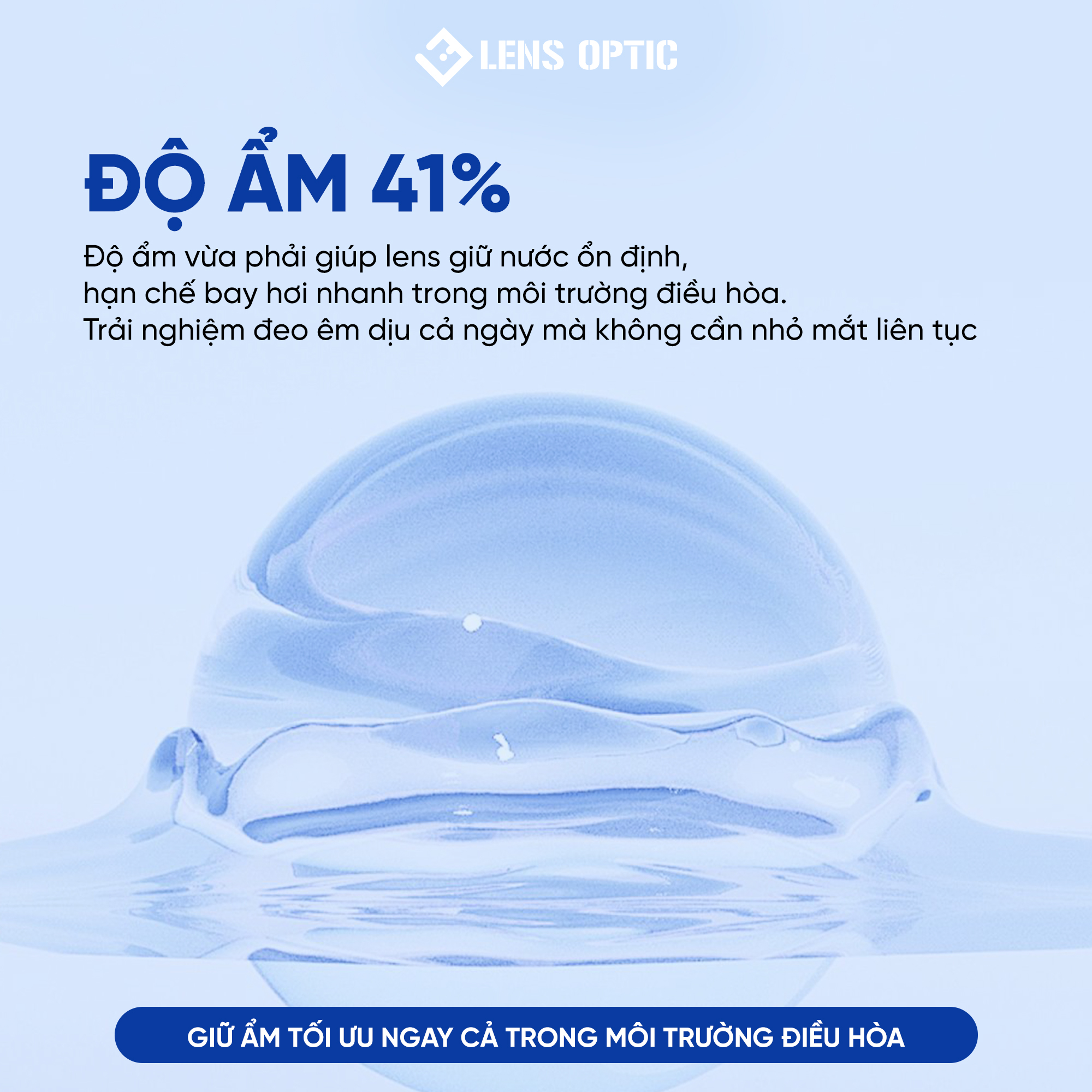 Kính Áp Tròng Acuvue Vita 1 Tháng, lens trong suốt có độ cận