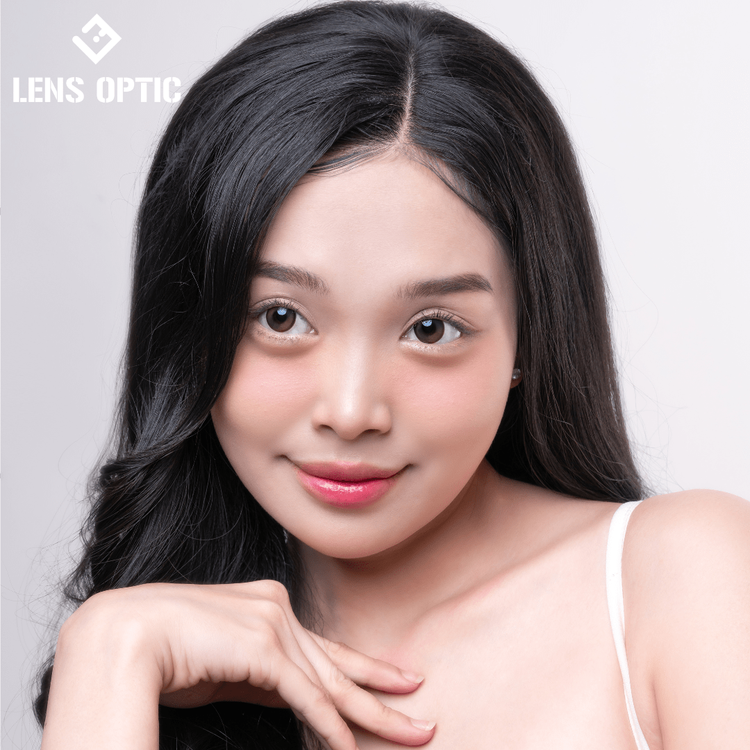 Kính áp tròng Lensgraphy 1 ngày màu Blur Magic Brown - Lens Optic
