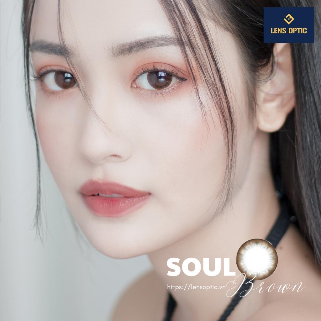 KÍNH ÁP TRÒNG 1 NGÀY SOUL BROWN CLALEN IRIS – Lens Nâu Tự Nhiên Cho Mắt Cận