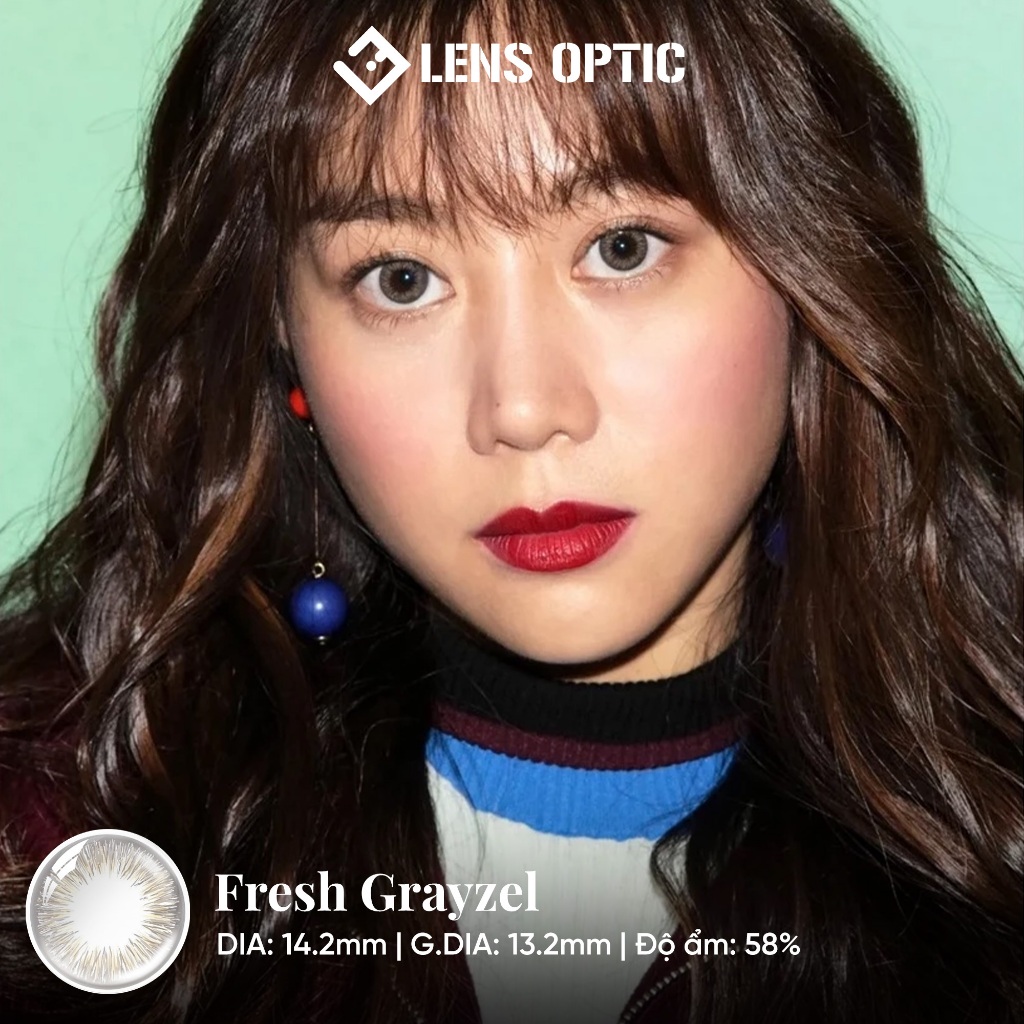 Kính Áp Tròng Acuvue Define Fresh Grayzel:Lens Màu Xám Tự Nhiên 1 Ngày Cho Mắt Cận