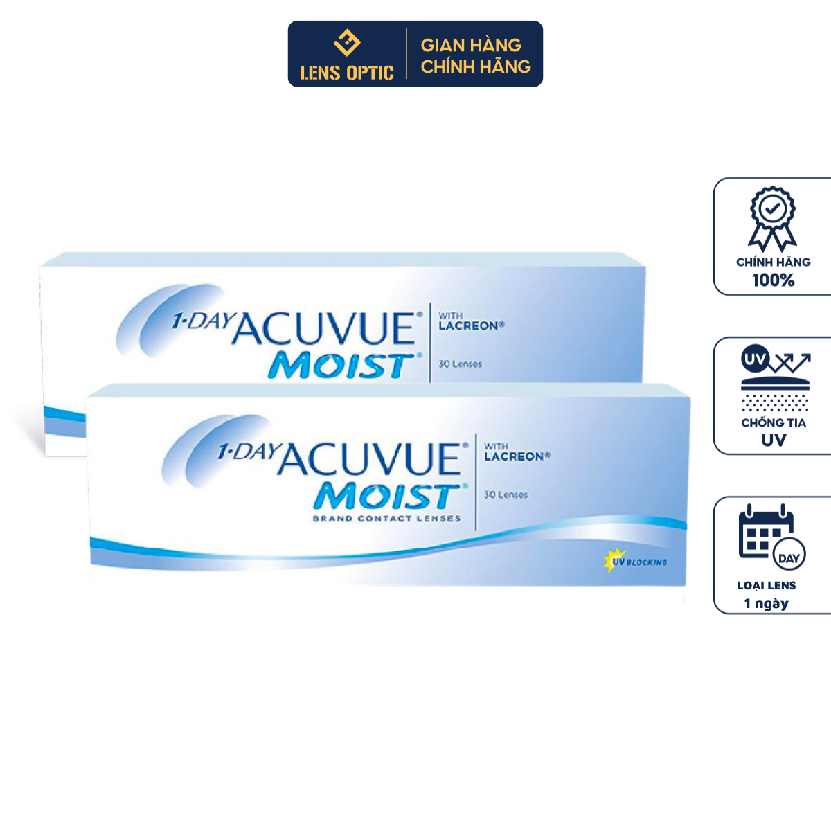 Kính Áp Tròng 1 Ngày Acuvue Moist: Cấp Ẩm Cho Mắt Khô Và Nhạy Cảm
