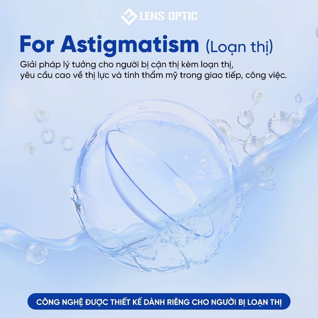 Kính áp tròng cận loạn thị 1 Ngày ACUVUE MOIST for Astigmatism