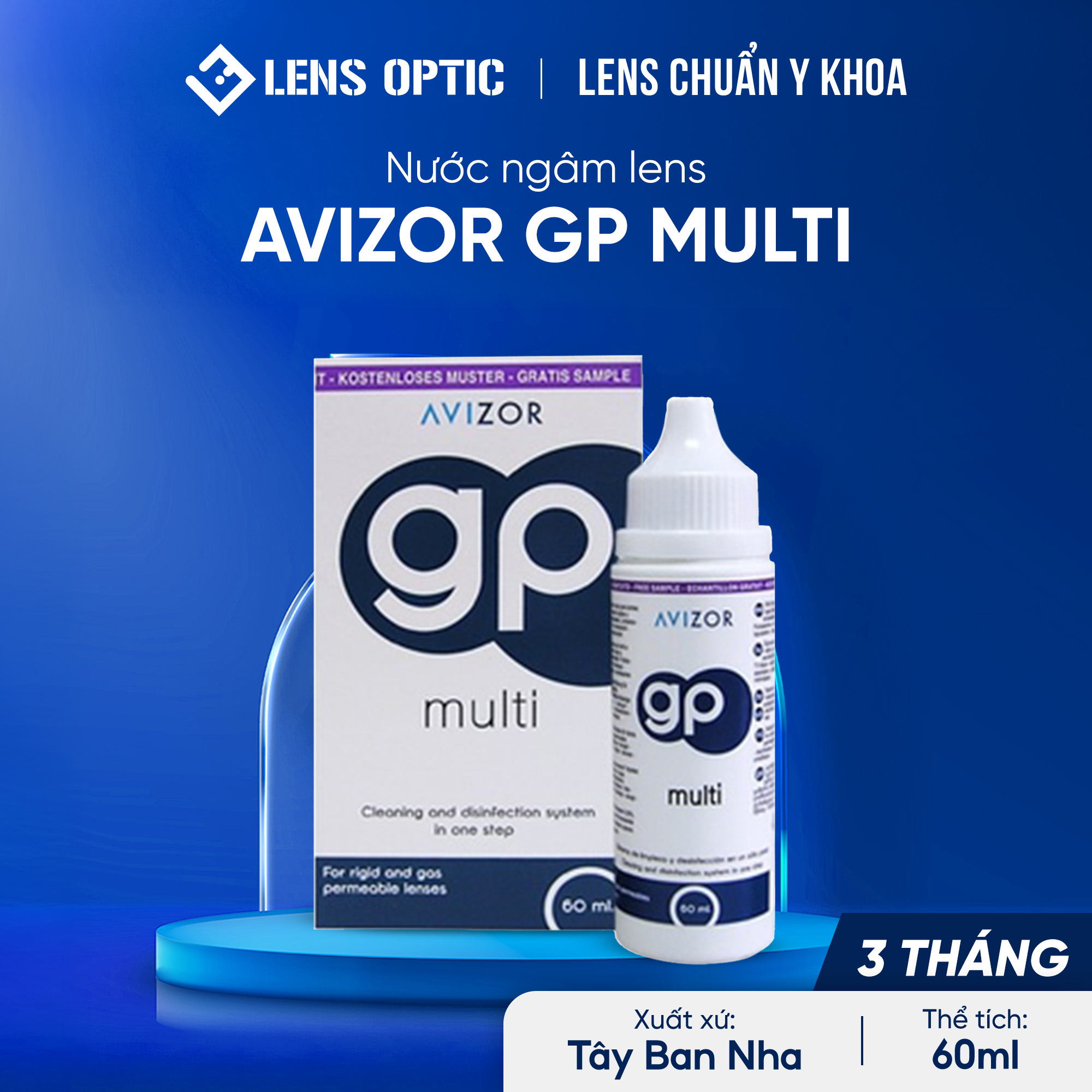 Dung dịch ngâm rửa kính Avizor GP Multi 60ml