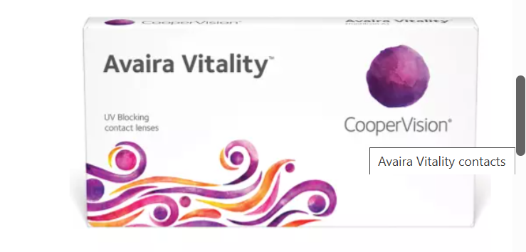 Kính áp tròng 1 tháng Avaira Vitality không màu, lens mắt trong suốt có độ cận -0.50>-12.00-Lens Optic