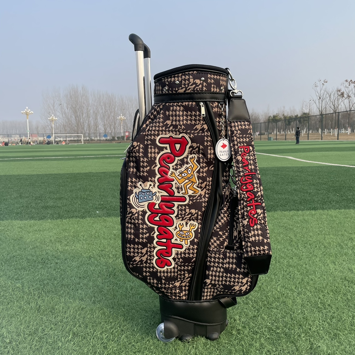 túi gậy golf Pearly gates new shop golf hồng nhung