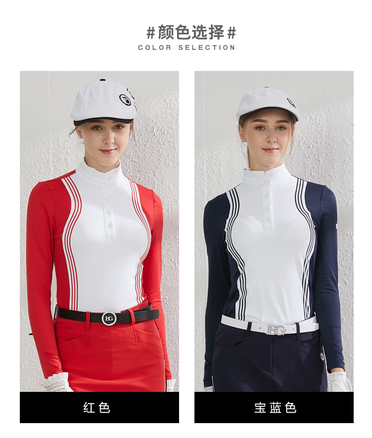 áo golf nữ chính hãng BG -shop golf hồng nhung