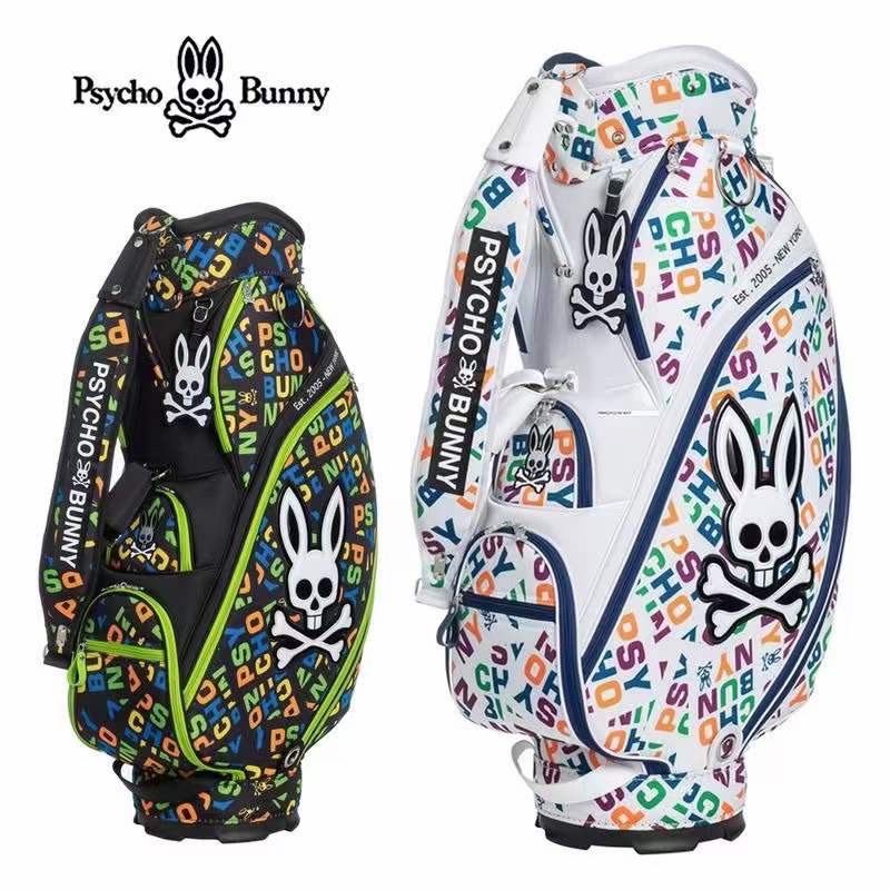 túi gậy golf  nam nữ PSYCHO  bunny New shop golf hồng nhung