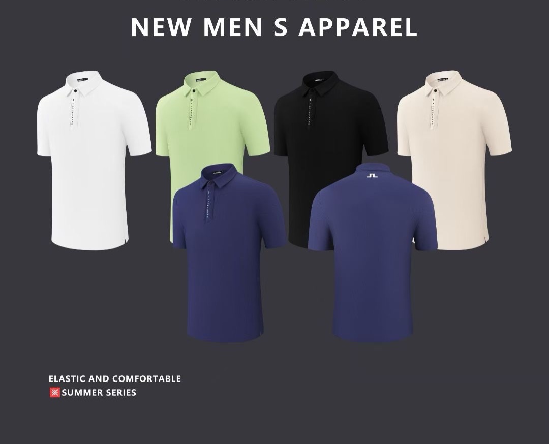 áo golf nam JL new shop golf hồng nhung