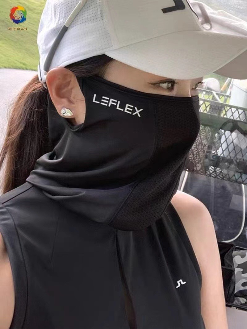 khẩu trang chống nắng LEFLEX hàn quốc new shop golf hồng nhung 19th hole- hàng có sẵn