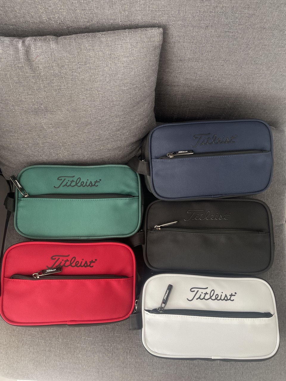 túi cầm tay golf Titleist 2 ngăn new shop golf Hồng Nhung