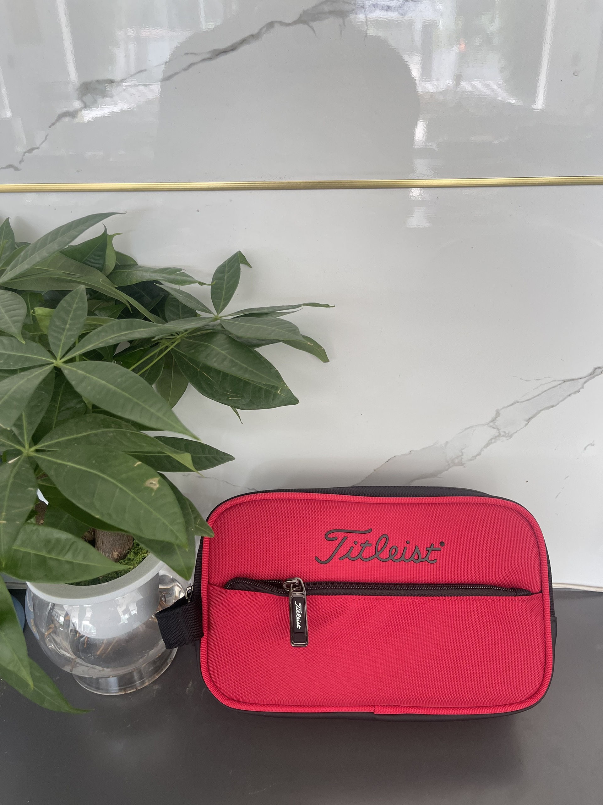 túi cầm tay golf Titleist 2 ngăn new shop golf Hồng Nhung