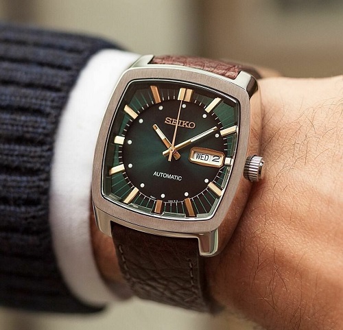 Đồng hồ Seiko dây da nam giá rẻ