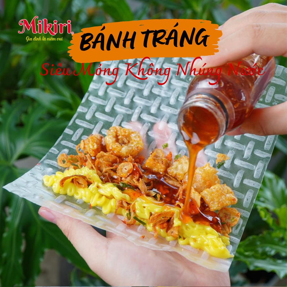 Bánh tráng siêu mỏng không nhúng nước Mikiri và các món cuốn nổi tiếng. Bánh tráng siêu mỏng không nhúng nước Mikiri và các món cuốn nổi tiếng.
