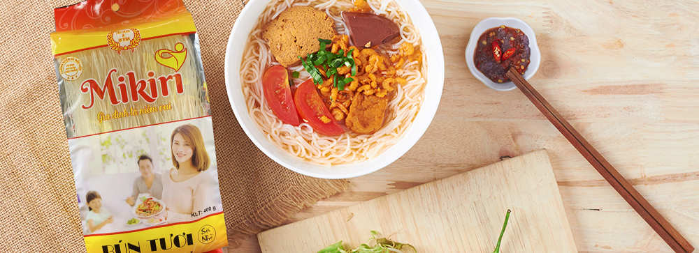 Bún Mikiri - Bún gạo dạng khô chất lượng Bun-soi-nho